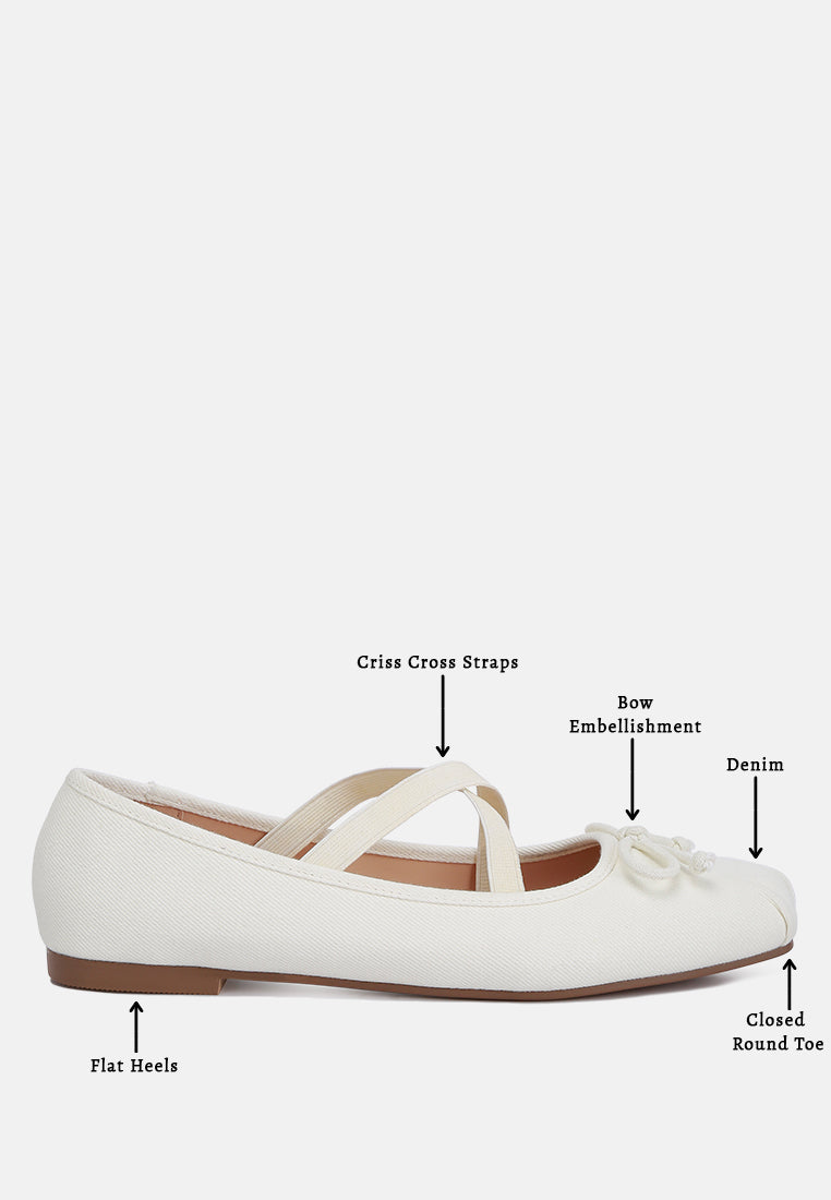 women criss cross strap ballet flats#color_beige