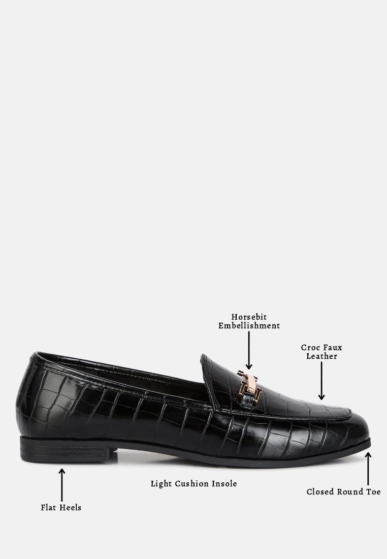 women street-smart horsebit embellished loafers#color_black