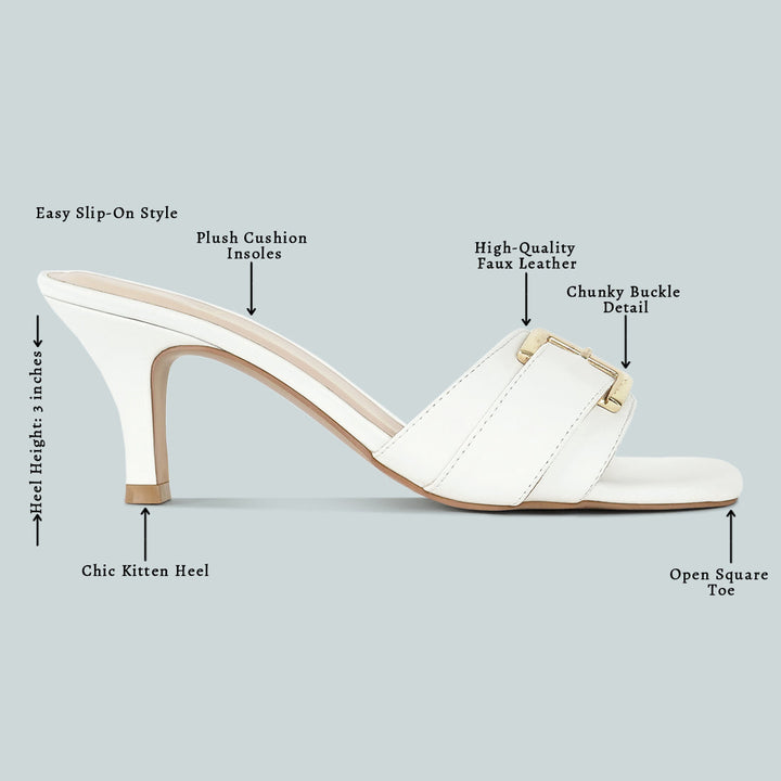 women buckle detail heels#color_white