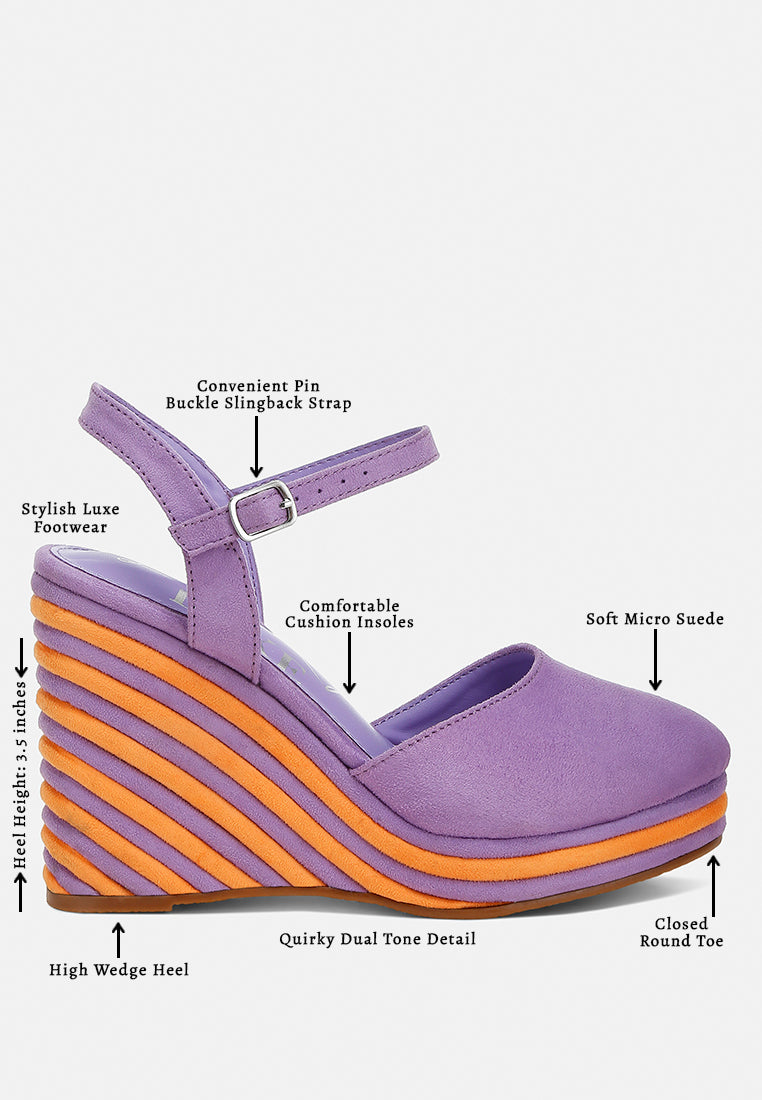 dual tone wedge sandals#colour_purple