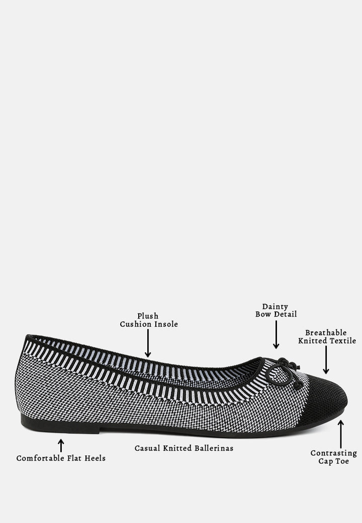 women two tone ballerinas#color_grey