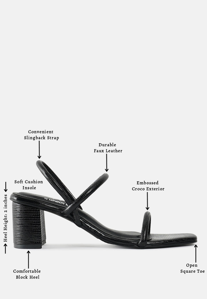 croco faux leather sandals#color_black