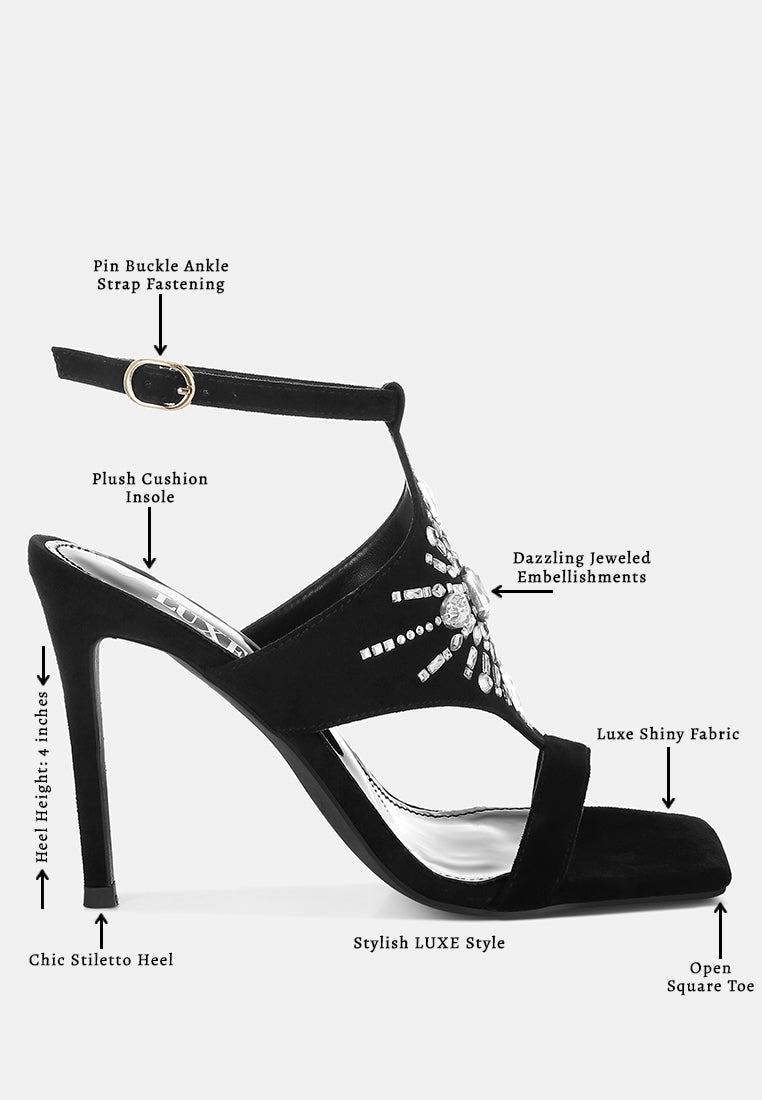 women jeweled shiny stiletto heels#color_black