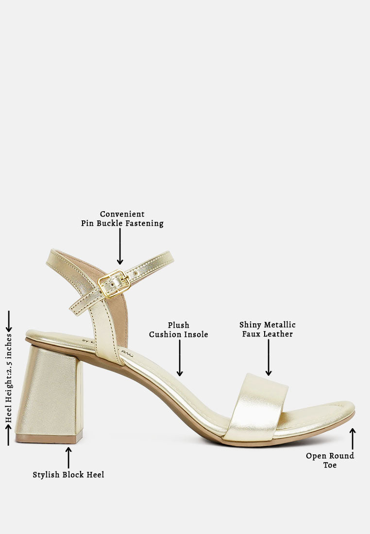 women metallic faux leather sandals#color_gold