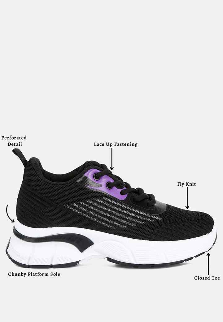 women lug sole athletic sneakers#color_black