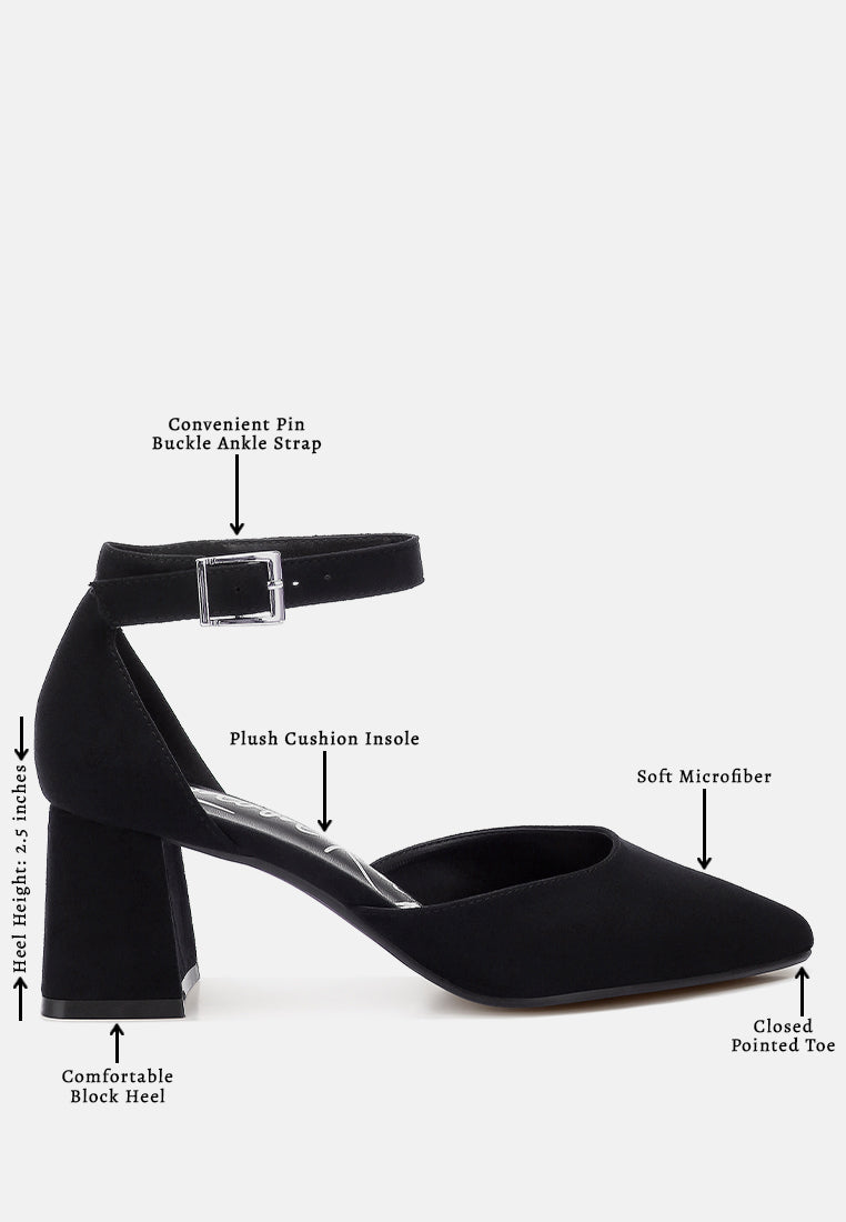 women microfiber heel sandals#color_black