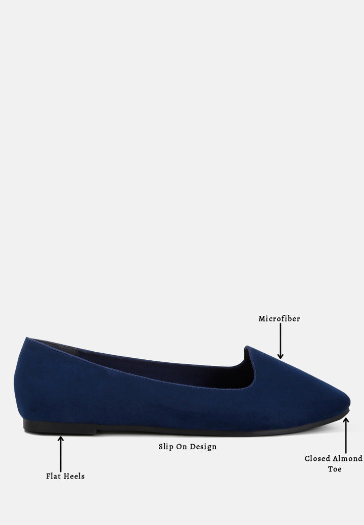 women casual flat ballerinas#color_navy