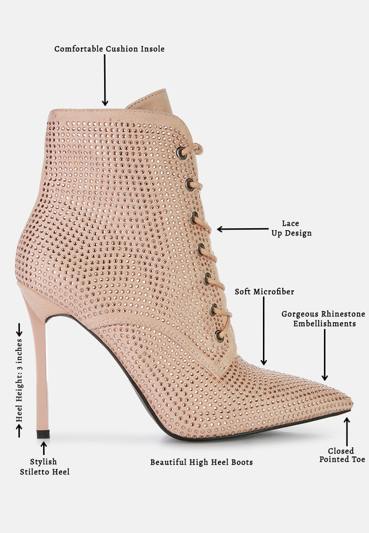 women head on faux suede diamante ankle boots#color_beige