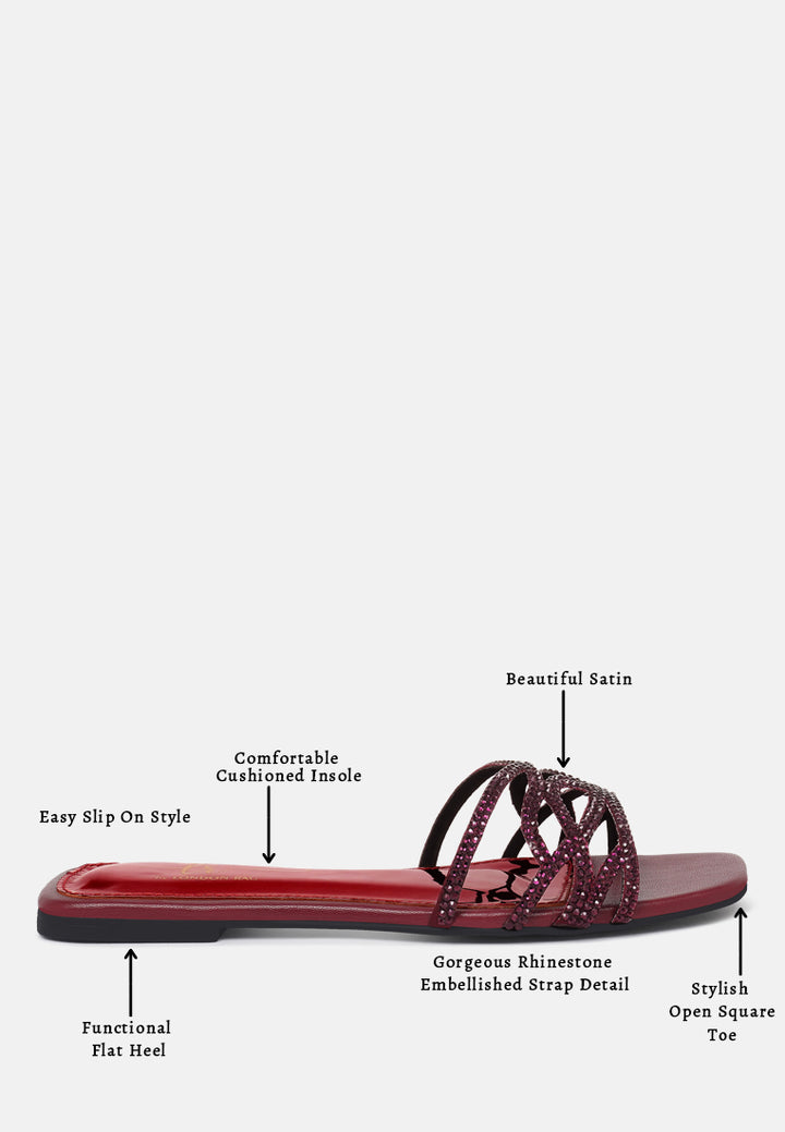 women rhinestone-embellished slip-on flats#color_burgundy