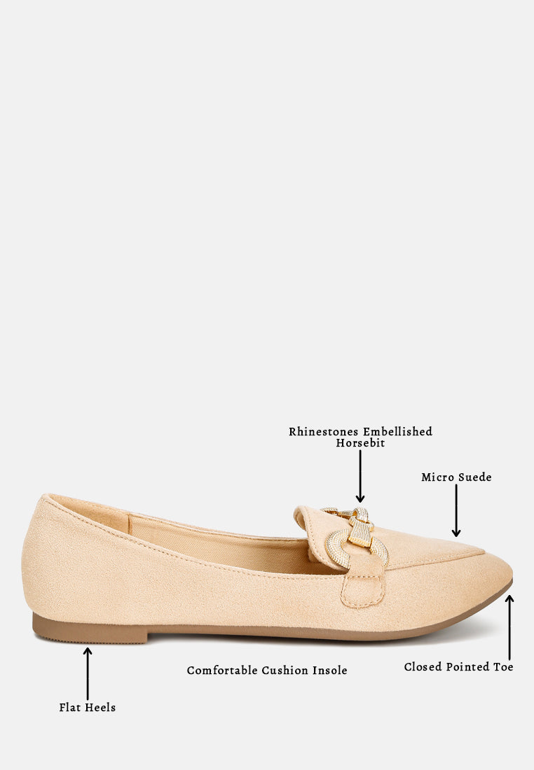 women horsebit detail flexible loafers#color_beige