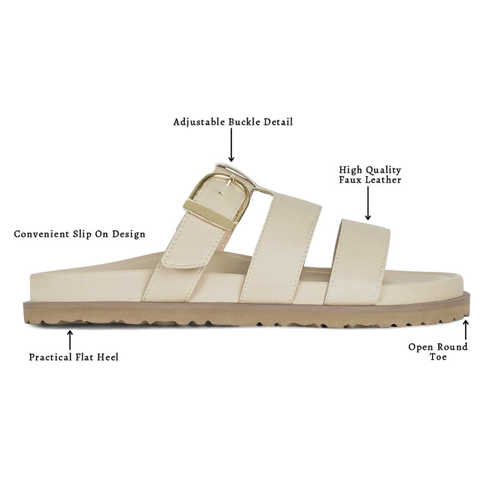 women strappy faux leather slip on flats#color_beige