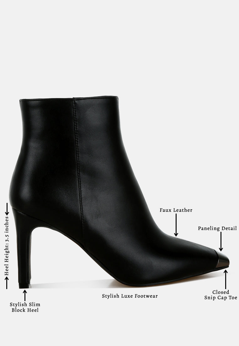 metallic cap toe faux leather boots#colour_black