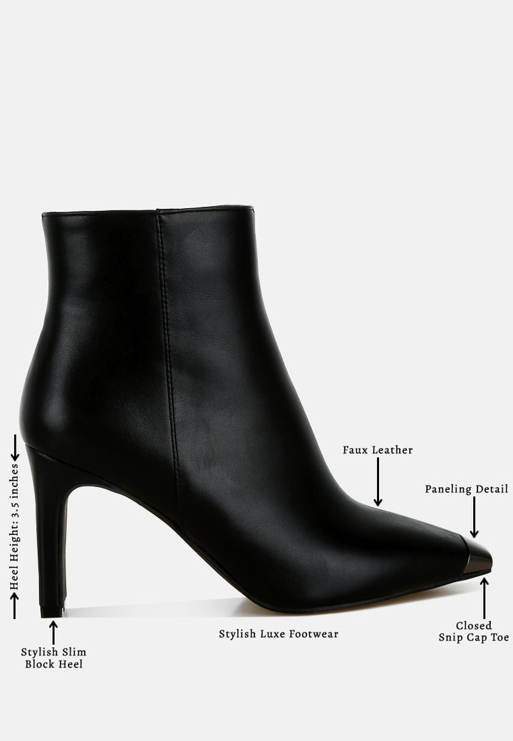 metallic cap toe faux leather boots#colour_black