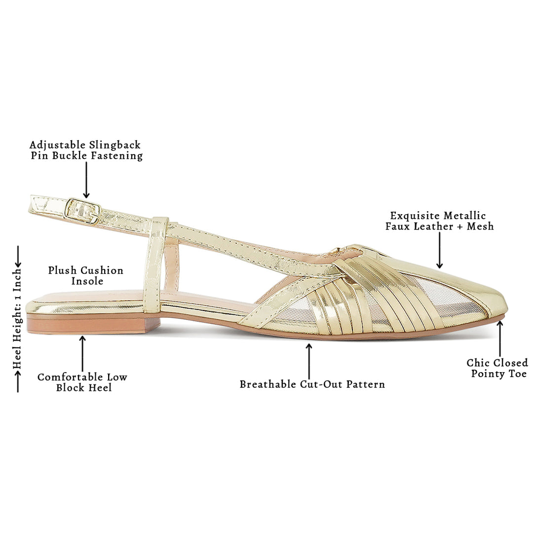women metallic faux leather slingback sandals#color_light-gold