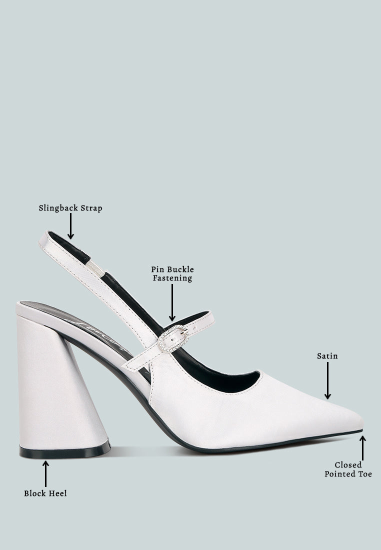 women flared heel party sandals#color_white
