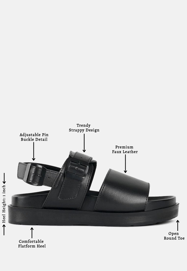 pin buckle flatform sandals#color_black