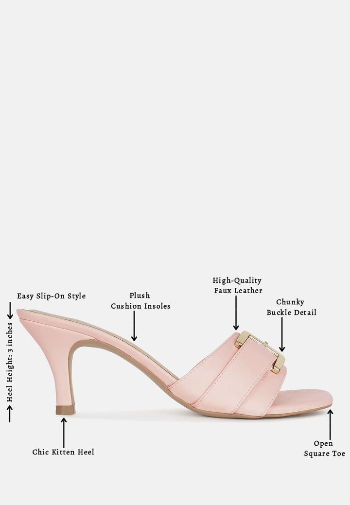 women buckle detail heels#color_light-pink