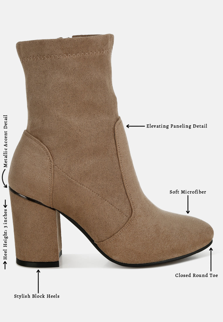 rag & co women microfiber sock boots#color_beige