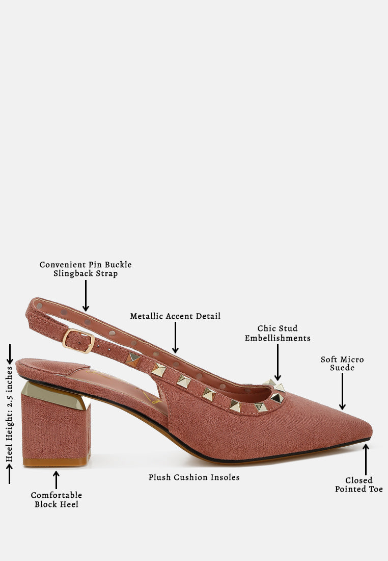 women stud embellished microfiber sandals#color_blush