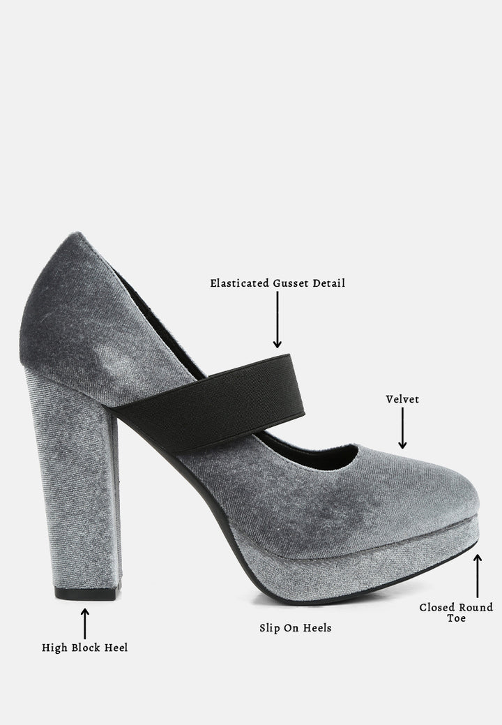 women high block heel mary jane pumps#color_grey