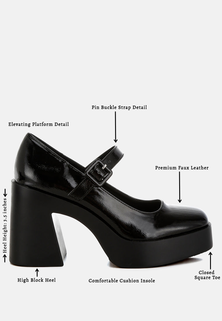 Women High Heel Mary Jane Sandals