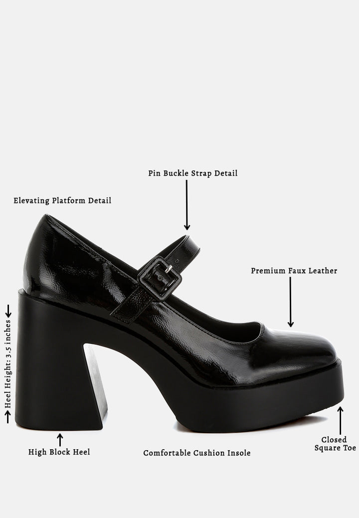 Women High Heel Mary Jane Sandals