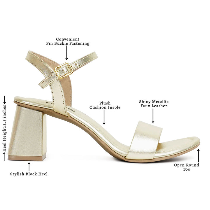 london rag women metallic faux leather sandals#color_gold