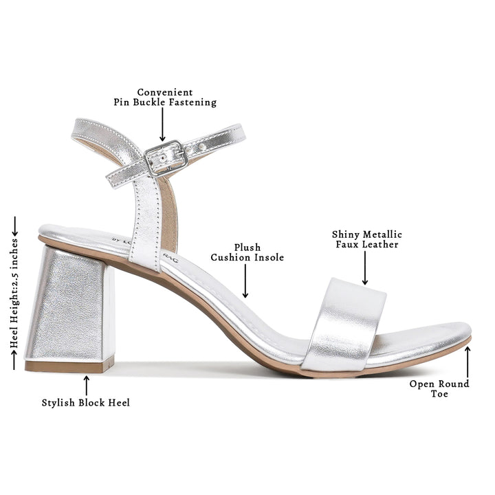 london rag women metallic faux leather sandals#color_silver