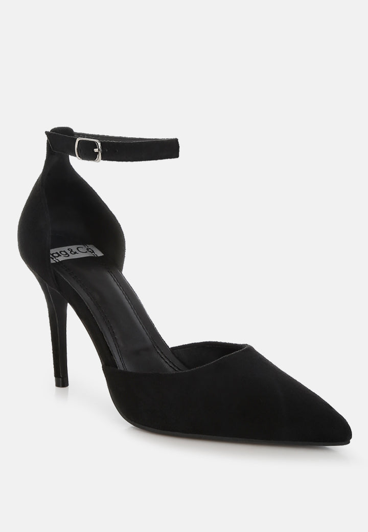 Women Microfiber Stiletto Sandals
