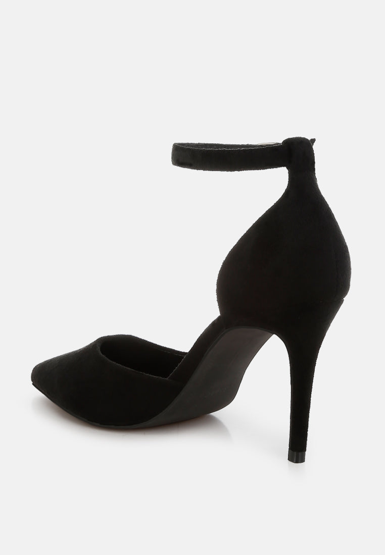Women Microfiber Stiletto Sandals