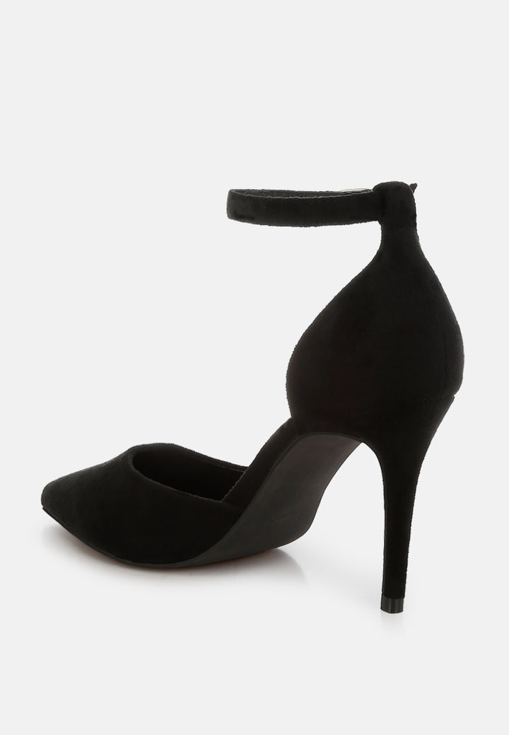 Women Microfiber Stiletto Sandals