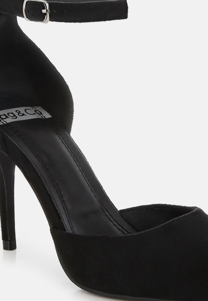Women Microfiber Stiletto Sandals