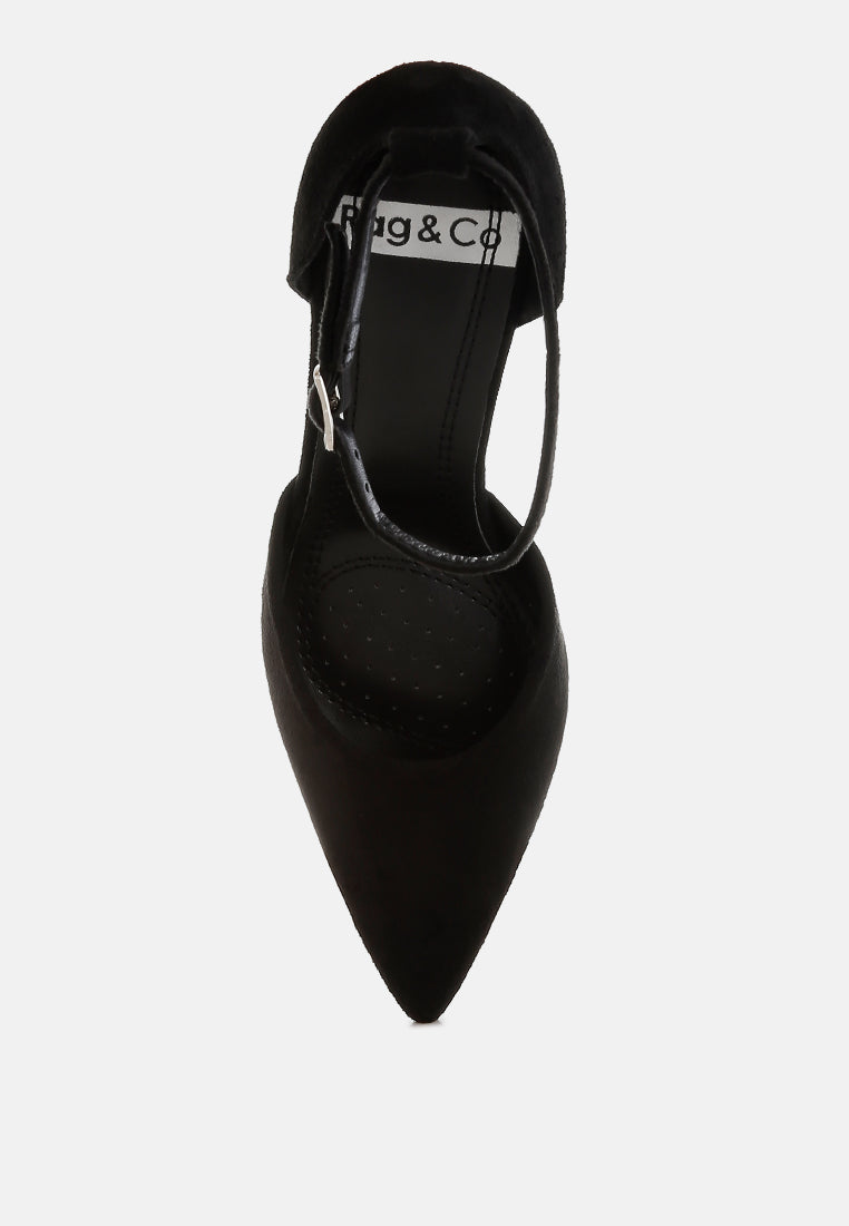 Women Microfiber Stiletto Sandals