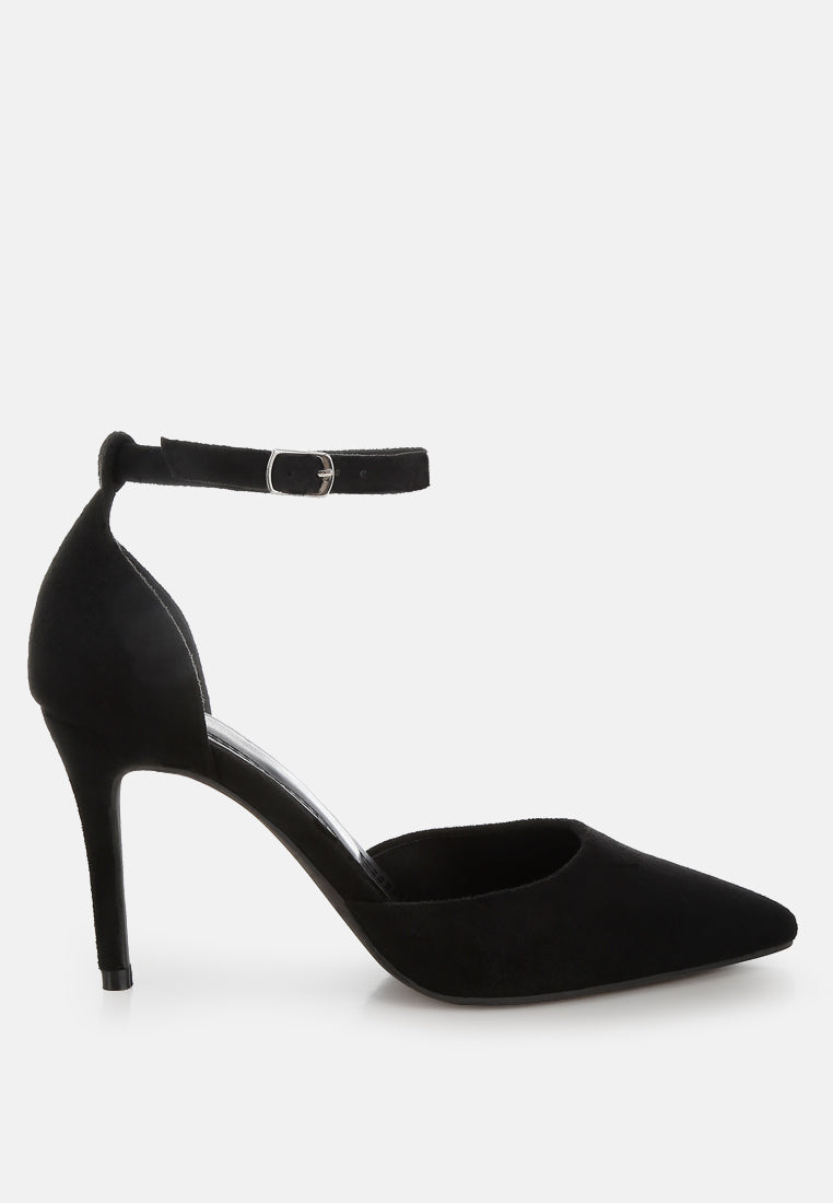 Women Microfiber Stiletto Sandals