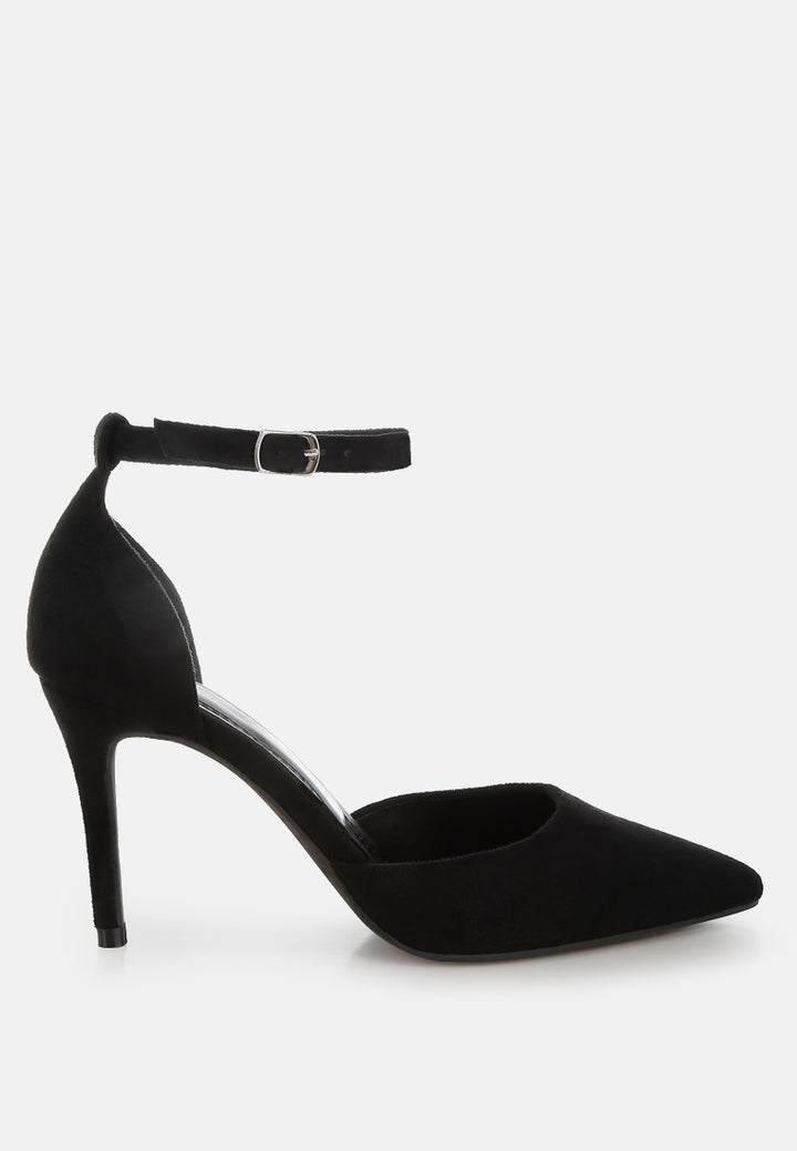 Women Microfiber Stiletto Sandals