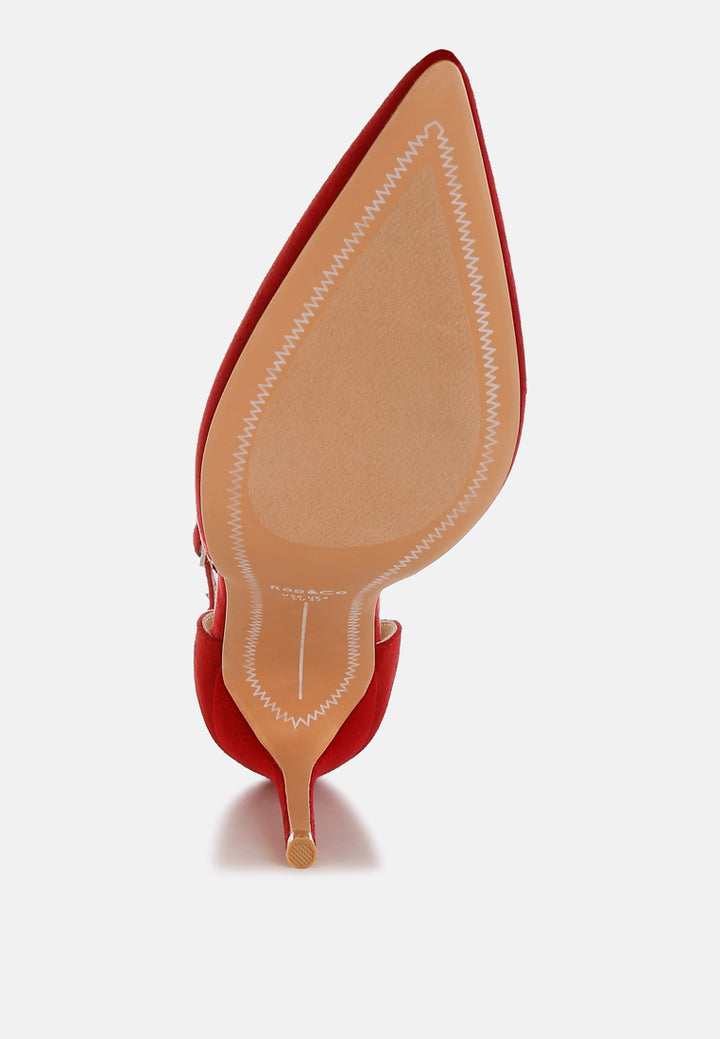 microfiber stiletto sandals by ruw#color_red