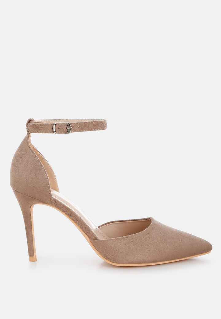 Women Microfiber Stiletto Sandals