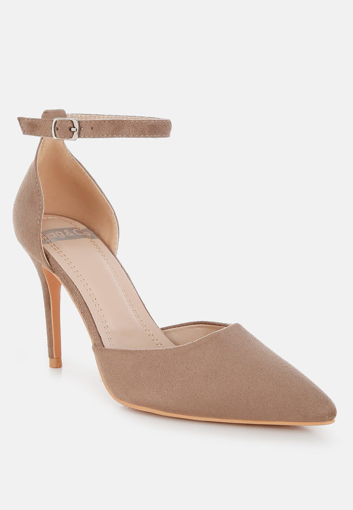 Women Microfiber Stiletto Sandals