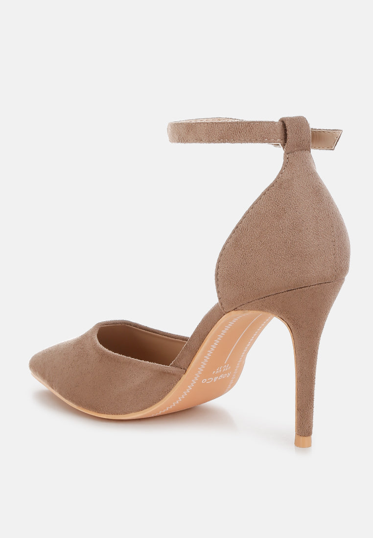 Women Microfiber Stiletto Sandals