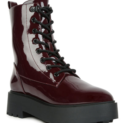 molsh ankle biker boots#color_burgundy