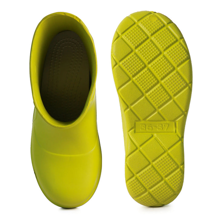 women gummy chelsea rainboots#color_green