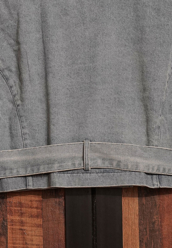 women cropped front zip denim jacket#color_light-blue