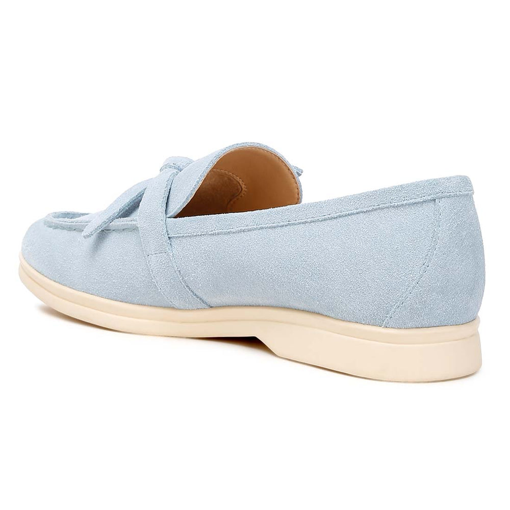 suede knot detailed loafers#color_baby-blue