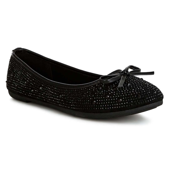 Hosana Rhinestones & Stud Embellished Ballet Flats