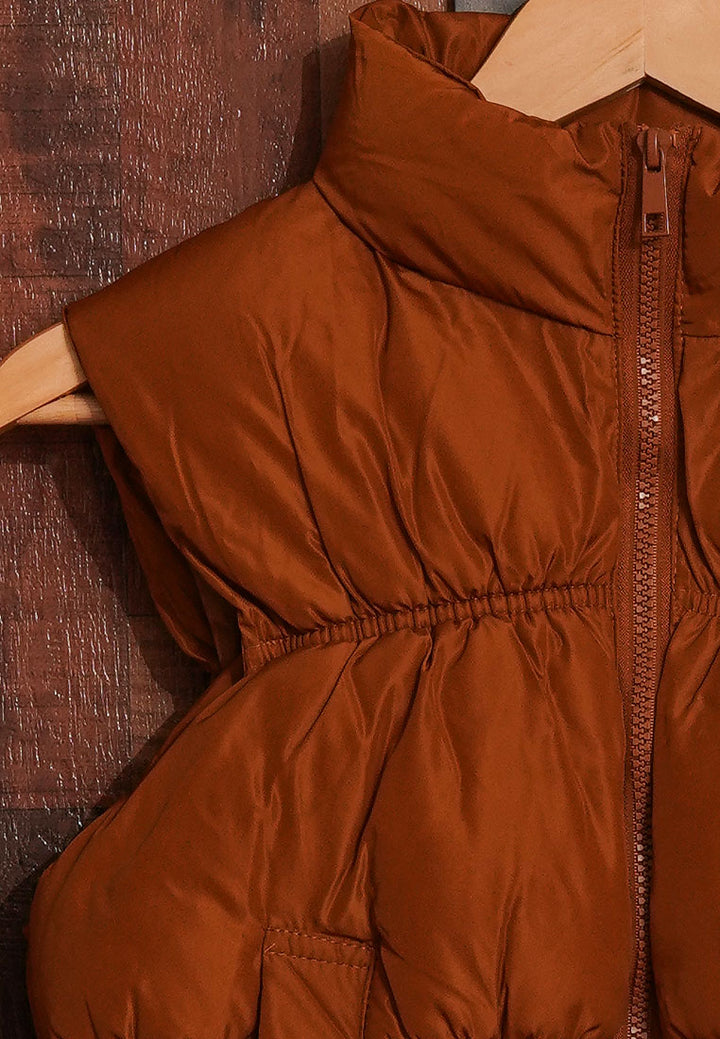 Women Sleeveless Quilted Jacket