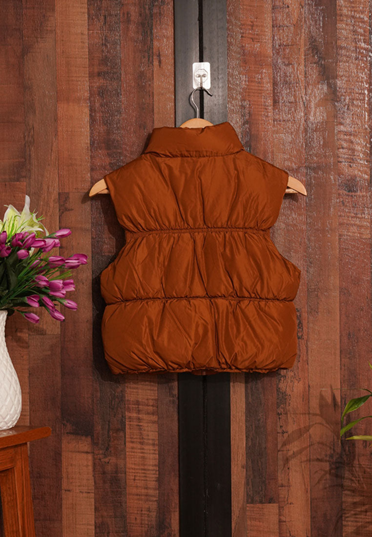 Women Sleeveless Quilted Jacket