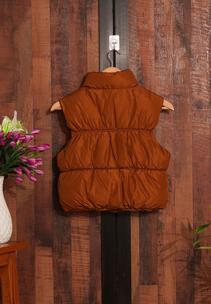 Women Sleeveless Quilted Jacket