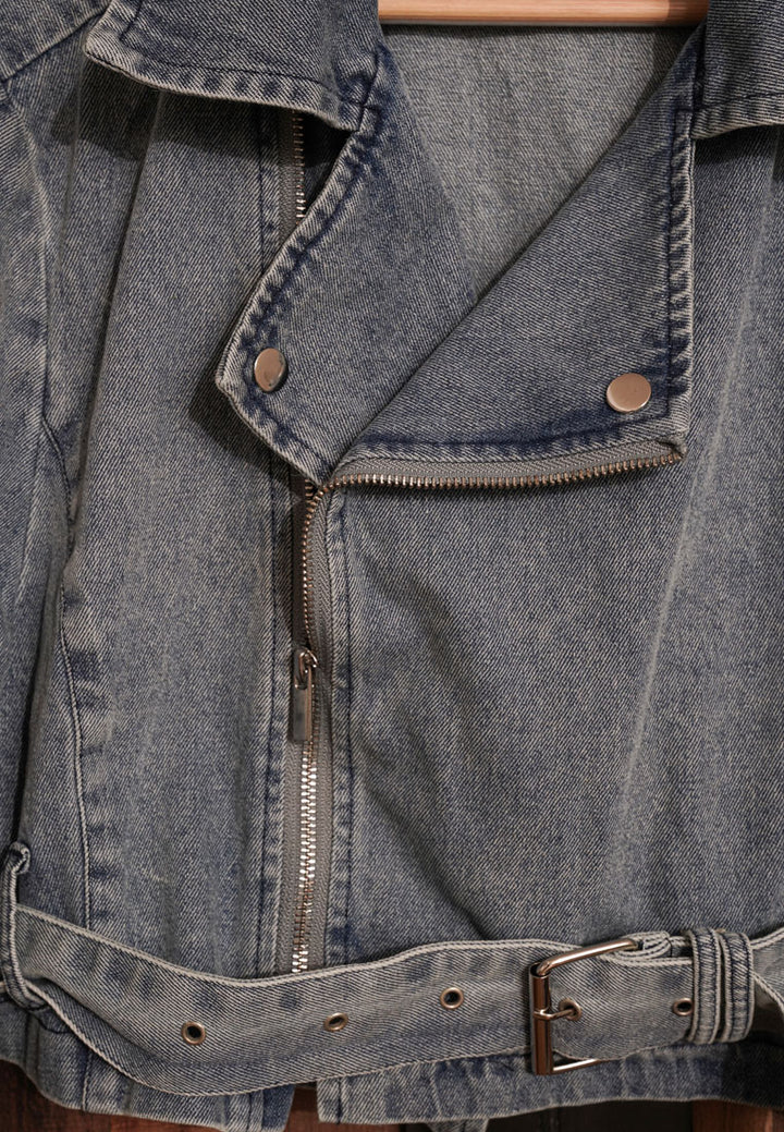 cropped front zip denim jacket#color_grey