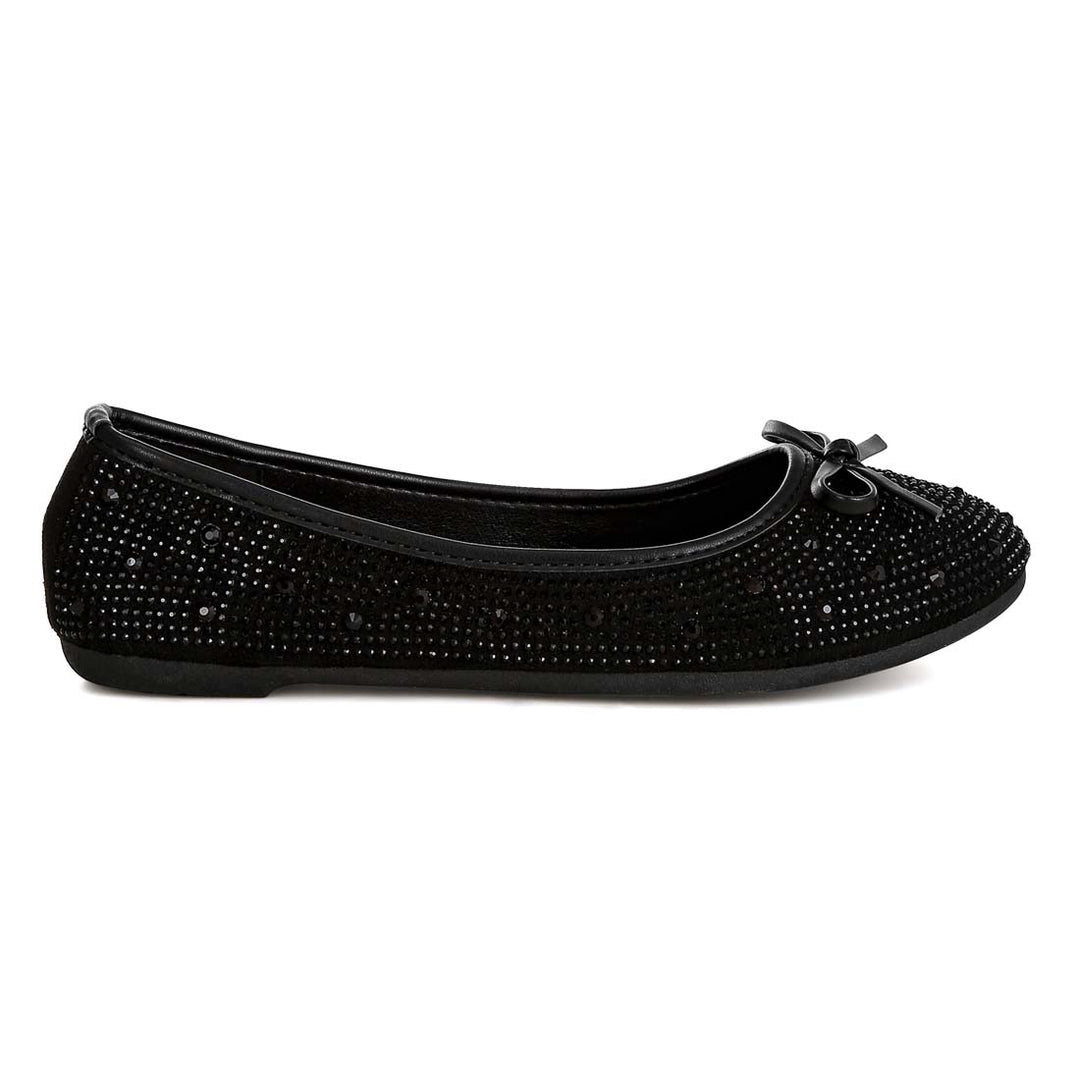 Hosana Rhinestones & Stud Embellished Ballet Flats