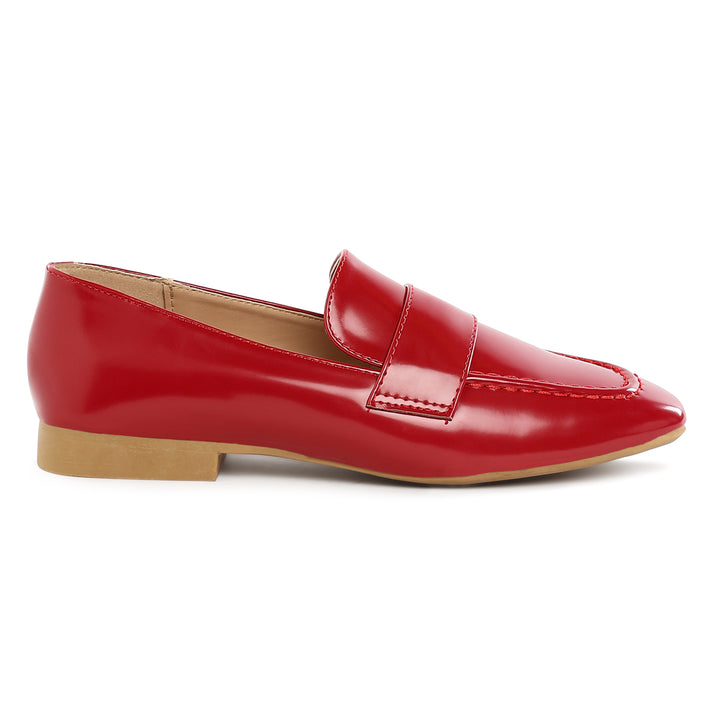 flat heel loafers#color_dark-red